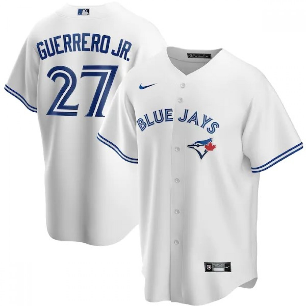 Men's Toronto Blue Jays GUERRERO JR. #27 White Home 2020 Jersey-Pro Kit Vault | Brand New 26/27 Sports Jerseys